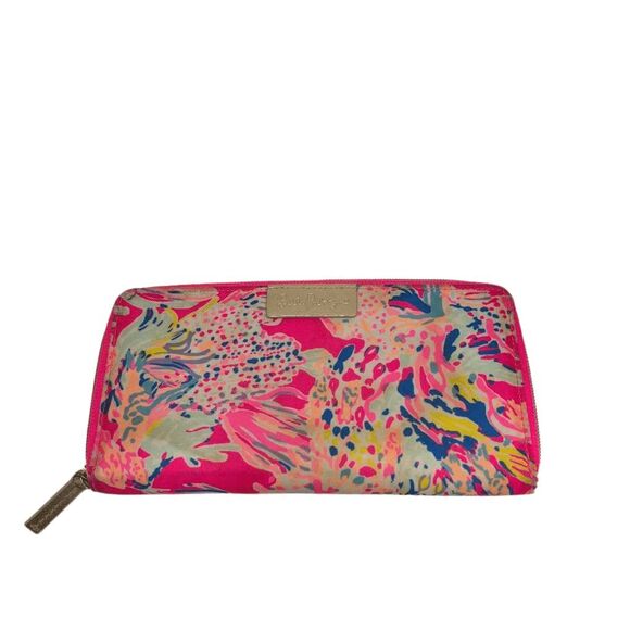 Lilly Pulitzer Zip Around Multicolor Travel Wallet - Picture 1 of 10